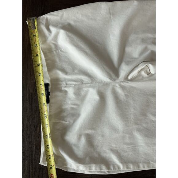 Lafayette 148 Stretch Crop Pants White Capri 6 - Picture 6 of 11